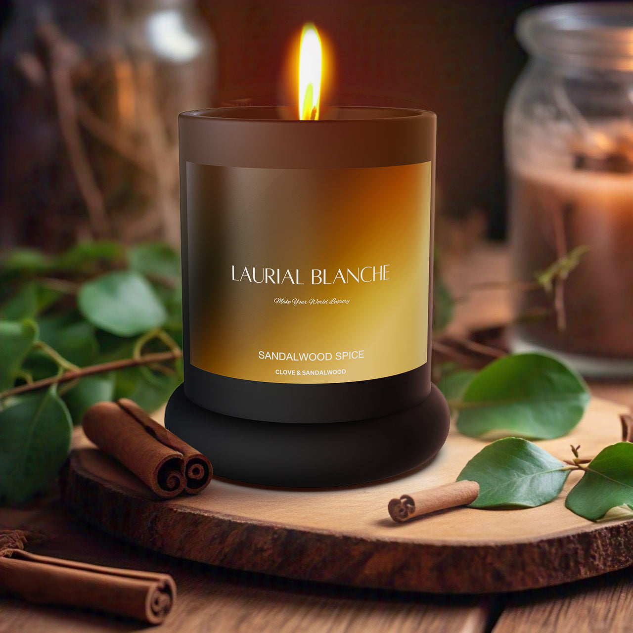 Sandalwood Spice Luxury Scented Candle